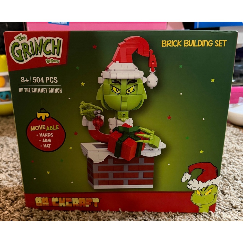Brickcraft The Grinch "Up the Chimney" Building Set (NWT)